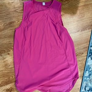 Lululemon Sonic Pink Sculpt tank size 4